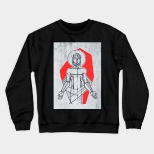 Jesus Christ as a prisioner at his Passion Crewneck Sweatshirt